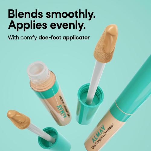Almay Clear Complexion Concealer, 400, 0.3 fl oz | Full-coverage concealer treats acne and visibly evens skin tone over time. Instantly conceals breakouts. For acne-prone skin.