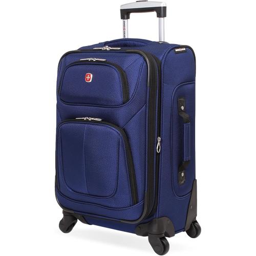 SwissGear Sion Softside Expandable Luggage, Blue, Carry-On 21-Inch