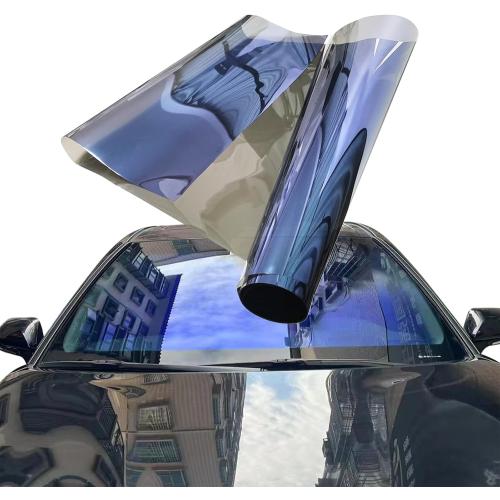 Chameleon Film Car Window Tint 40inX10ft Auto Sticker (80% Blue)