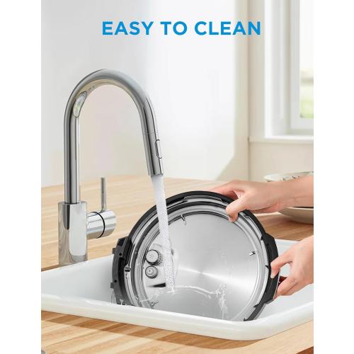 Midea 12-in-1 Electric Pressure Cooker, 8 Quarts, 12 Presets, Multi-Functional Programmable Slow Cooker, Rice Cooker, Steamer, Sauté Pan, Yogurt Maker, and More, Stainless Steel