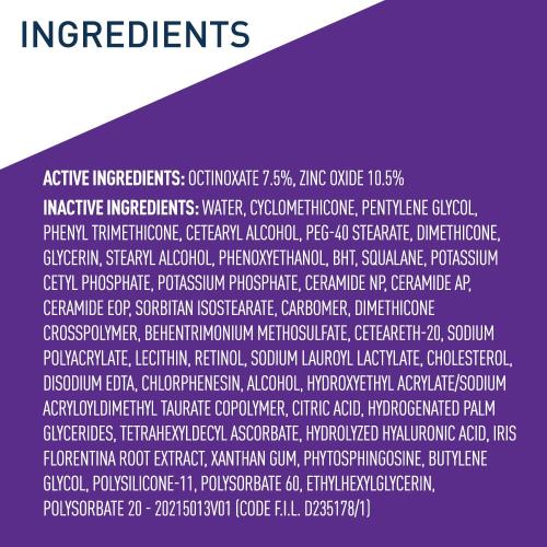 1.76oz CeraVe Anti-Aging Face Cream SPF 30, Anti-Wrinkle Retinol Cream with Hyaluronic Acid and Ceramides, 1.76 oz