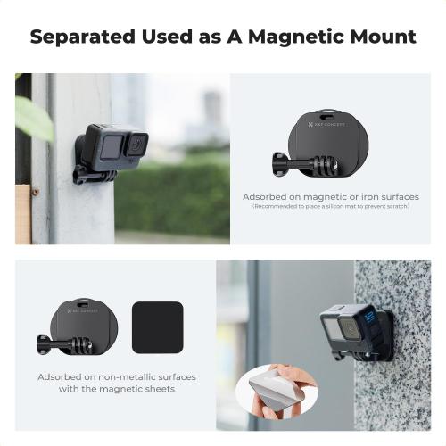 K&F CONCEPT Magnetic Action Camera Chest Mount for GoPro Hero 13/12/11/10/9