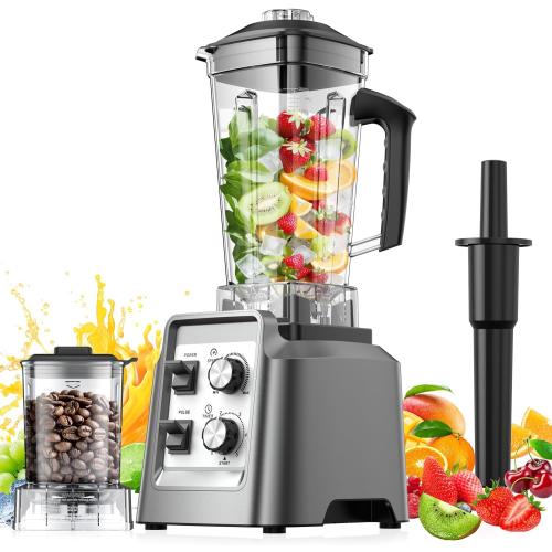 Smoothie Blender - Powerful Blender for Smoothies, Blenders for Kitchen with 68Oz Pitcher & 20Oz Grinder, Adjustable Speeds, Timing Control, BPA Free (Little Damaged; See The Pictures)