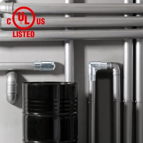 Gisafai 10 Pcs EMT Conduit Fittings Inside Corner Pull Elbow, EMT 90 Degree Metal Conduit Capped Corner Coupling, Combo Head Set Screw, Zinc Die Cast, Silver (3/4 Inch)