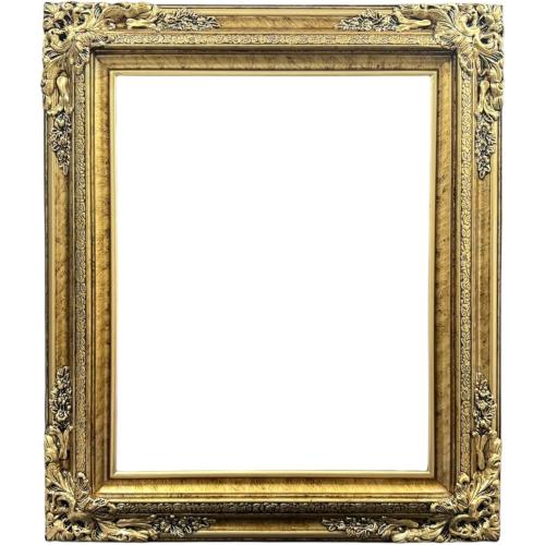 20X30 Traditional compo XL ornate frame, Marble Gold finish, handmade, custom made, handpainted. (20 X 30 FRAME ONLY)