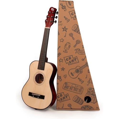 30 Wooden Acoustic Guitar for Kids/Boys/Girls/Beginners/Guitar for age 3-5 5-9 Natural