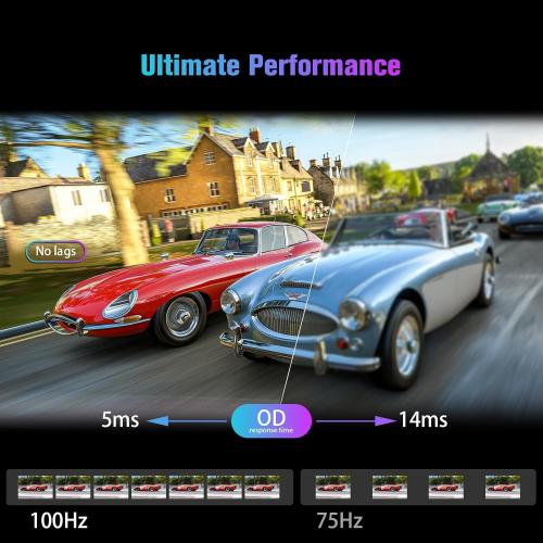 SANSUI Monitor 24 inch 100Hz USB Type-C Computer Monitor丨FHD 1080P PC Monitor丨HDMI丨FreeSync丨HDR丨Earphone Jack丨 Ergonomic Tilt for Home and Office