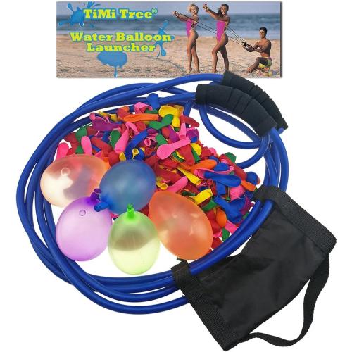 Water Balloons Launcher 500 Yard Toys 3 Person T Shirt Launcher Slingshot Water Ballons, The Heavy Duty Football Potato Launcher Giant Sling shots for Adults
