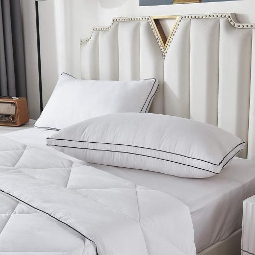 Gehannah Bed Pillows for Sleeping, Luxury Plush Soft Pillow with Home and Hotel, Breathable Microfiber Cover Skin-Friendly Pillows for Side Back Sleepers