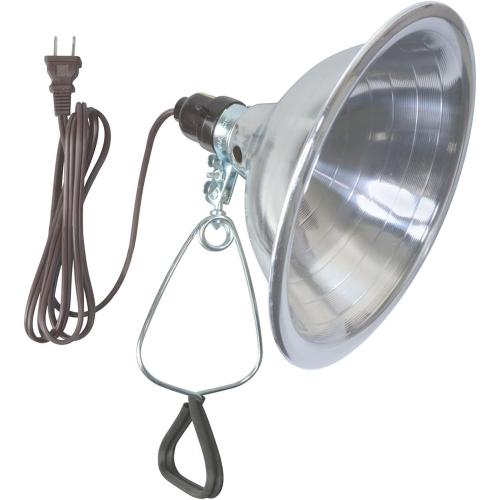 Woods Clamp Lamp Light with Aluminum Reflector; 150W; UL Listed; 6- Foot Cord