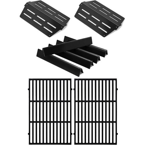 Genesis 300 Parts 7524 Grill Grate 7621 Flavorizer Bars 65505 Heat Deflectors Replacement Parts for Weber Genesis E-310 E-330 S-330 S-310 E-320 S-320 E-315 Gas Grill GS4 Flavor Bars Cooking Grate