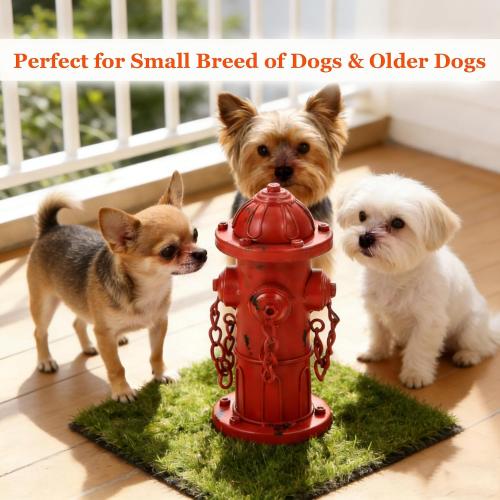 7.8 H Metal Potty Training Fire Hydrant for Dogs to Pee On Indoor or Outdoor