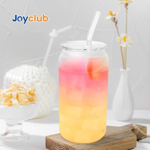 Joyclub 4 Pack Acrylic Lids Fit for 16 oz Glass Cups Clear Replacement Lids