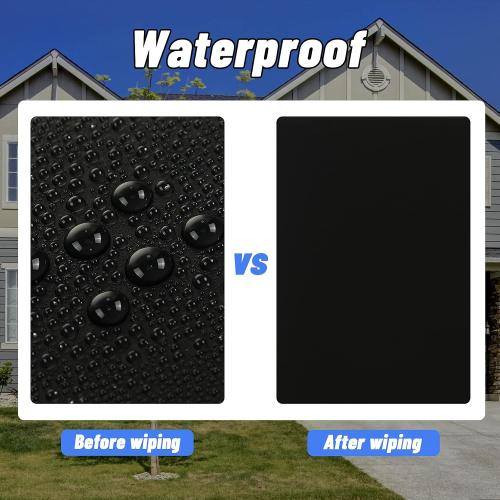 32 Pcs Garage Door Windows Decals Non Magnetic Faux Windows Decoration for 2 Car Garage Kits Waterproof Fake Door Stickers Faux Decals Hardware, 5.91 x 3.94 Inch, Black