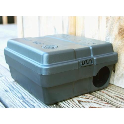 6pack Outpost Rat Bait Station | Single Station Targets Small Mice Up to Large Rats | Position Horizontal or Vertical | Made in USA