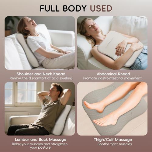 Back Massager, Rolling Up and Down Back Massager with Heat, Back Massage 4D Kneading for Pain Relief Deep Tissue, Ultrathin Shoulder Massager Mother's Day Gift for Women Men Parents, Black