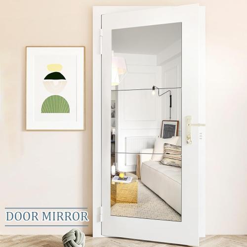 JUNEBRUSHS 3 Pack Self Adhesive Acrylic Mirrors, 20 x 24 Inch Full Length Mirror Tiles,Frameless Mirror Sheets Wall Stickers for Wall Mounted Make Up Gym Workout