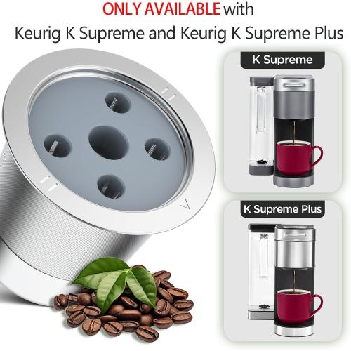 Reusable K Cups for Keurig K Supreme | Refillable K cups for Keurig K Supreme (Plus) Coffee Maker