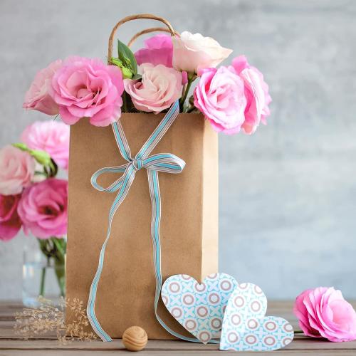 10x5x13 TOMNK 100pcs Brown Paper Bags with Handles Assorted Sizes Mixed Sizes Bulk Kraft Paper Gift Bags for Business, Shopping, Retail