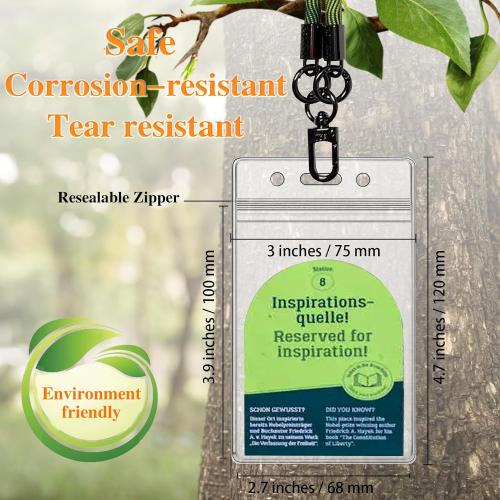 3.9 x 2.7 Clear 250 Pack Name ID Badge Holder-Plastic Badge Holder for Lanyard, Vertical Extra Thick Waterproof Name tag Holder for School/Office/Hospital/Exhibition/Party/Cards Credit Card