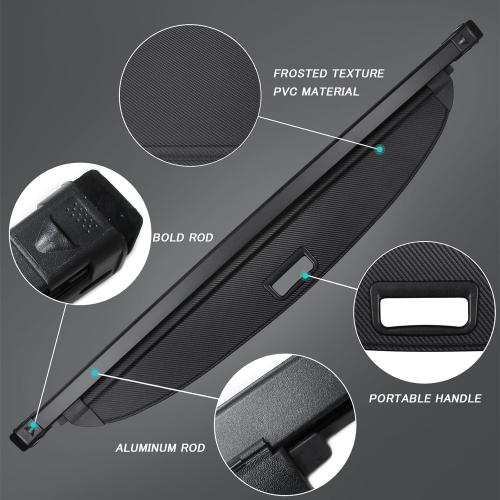 Cargo Cover for BMW X3 2025 2026 Accessories Retractable Trunk Cover Security Shielding Shade Cargo Luggage Cover Trunk Privacy Protection (Carbon Fiber Texture)