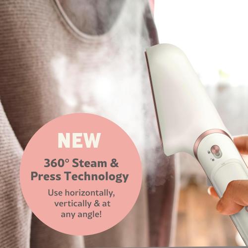 Conair Steam Stylist | Press Iron & Steamer - Great for Home, Office, or Travel | 3-in-1 Steam Iron for Quick Wrinkle Removal | Dry Cleaner-Quality Creasing and Pressing Made Easy