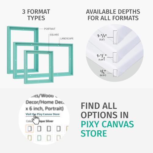 Pixy Canvas Floater Frame 16x20 for 3/4 (0.75) inch Deep Canvas Paintings/Canvas Prints/Wood Canvas Panels/Wall Art/Wall Decor/Home Decor/Artwork (Natural Oak, 16 x 20 inch, Portrait)