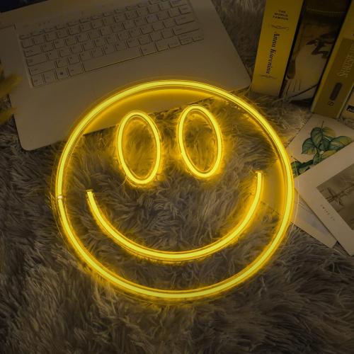 Size 16x7 Smile Neon Signs Decorative Bright Night Light for Wall Decor 16''x 7'' Size LED Light Neon Sign Art Decorative Night Lights for Bachelorette Party, Engagement Party, Birthday Party,Wedding