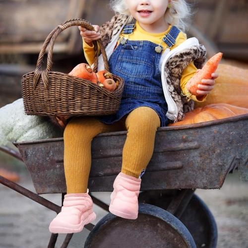LeIsfIt Toddler Boots Girls Boys Wide Winter Boots Cozy Fleece Winter Shoes Indoor Outdoor Warm Shoes size 21 Europe 5.5 us