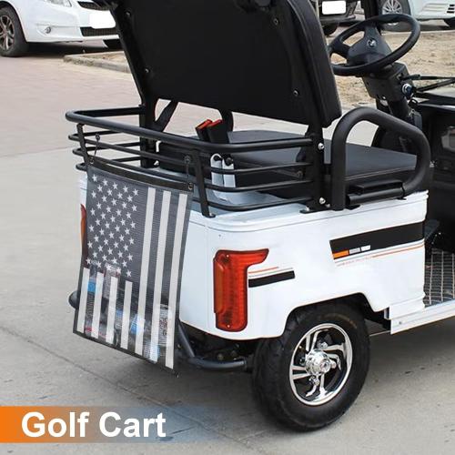 UTV ATV Trash Bag 26 x 22 Thickened Durable PVC Boat Storage Mesh Trash Bag for Side by Side Compatible With Polaris RZR,Can-Am,CFmoto,Teryx,Kawasaki,Golf Cart,Arctic Cat (American Flag)