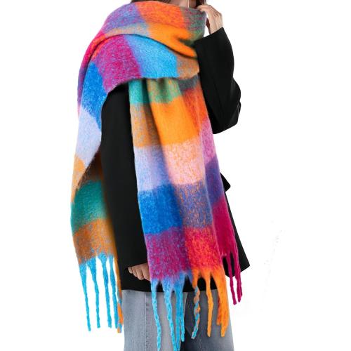 Colorful Winter Scarf for Women - Warm Chunky Blanket Scarves,Trendy Christmas Gifts & Stocking Stuffers for Women