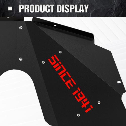 Front Inner Fender Liners Compatible with 07-18 Wrangler JK & JKU Unlimited Sport Sahara Rubicon, Bolt-on Style Wheel Well Cover Steel Mud Guards Fenders Flares (2/4 Doors) (Since 1941)