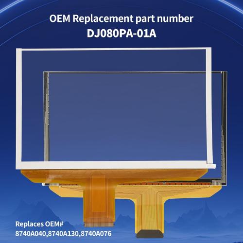 Touch Screen Replacement Digitizer DJ080PA-01A Fit 2014-2018 Chevy Silverado 1500 Tahoe Chevrolet Colorado 2015 GMC Sierra Acadia Terrain Yukon Trucks SUV Mylink 8-inch Touchscreen Radio Navigation