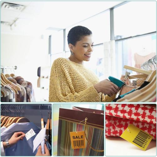 Price Tagging Gun for Clothing,(Not Stitch Gun) Standard Retail Price Tag Attacher Gun for Clothes with 6 Needles & 1000pcs 2 Barbs Fasteners for Store