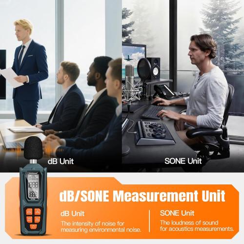 Decibel Meter, Goldeep SL750A Digital Sound Level Meter 30-130dB,