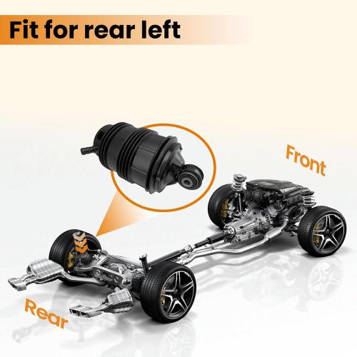 MILLISEC Rear Left Air Spring Bag Compatible with 2006-2011 Benz CLS500/E280/E350/E55 AMG Car Air Springs OEM Replaces# 2113200725, 211320072580