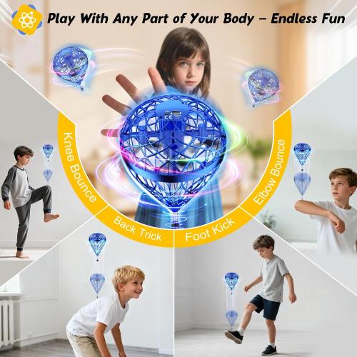 2025 AI Flying Orb Ball Toy, Galactic Fidget Spinner, Mini Drones Toys for 6 7 8 9 10 11 12  Year Old Boys Girls Children Indoor Outdoor Toys