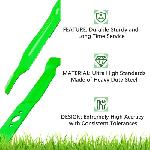 AB4200D Blade Fit for EGO Power 42 Z6 Zero Turn Riding Mower ZT4204L, 21 Mulch Mower Blades (2 Pack)