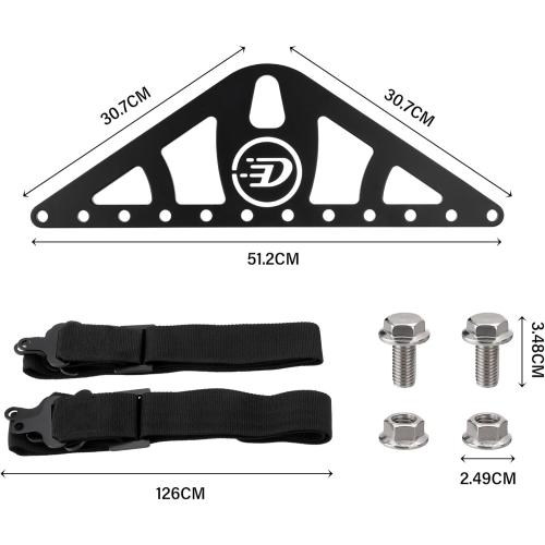 Heavy-Duty Engine Lifting Sling, 2-Point Or 4-Point Adjustable Nylon Straps with Steel Lift Plate, 1,200 lb Capacity, Universal Fit for Engine Hoists