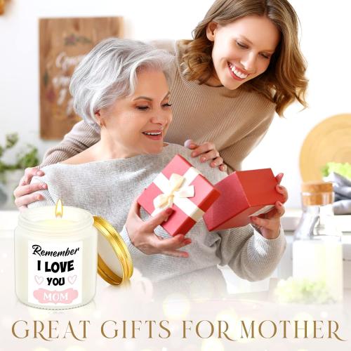 10 Pack Mom Candle Gifts Bulk Best Mom Ever Scented Wax Candles Remember I Love You Mom Appreciation Gifts from Daughter Son for Women Birthday Mother's Day, 10 Scents
