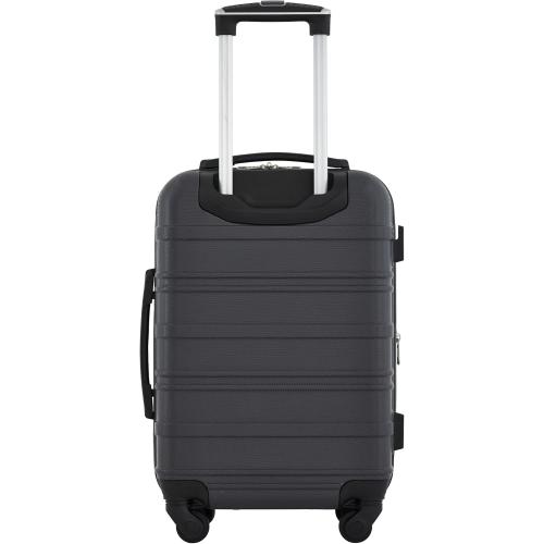 Travelers Club Phoenix Luggage, Blackened Pearl, 22-Inch Carry-On