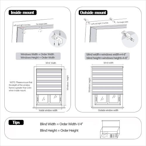 Zebra Blinds for Windows (52 W x 72 H, White) Zebra Roller Window Shades, Corded Dual Layer Light Filtering Privacy for Day and Night, Light Control and Protecting Privacy for Home and Office