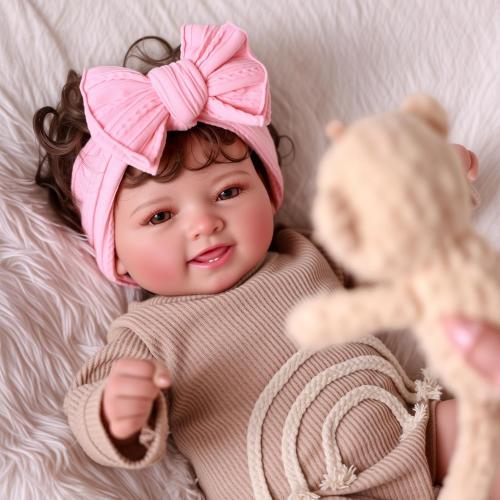 BABESIDE Lifelike Reborn Baby Dolls- Mia, 17 Inch Cute Realistic-Newborn Baby Doll Poseable Real Life Baby Dolls Girls with Gift Box for 3  Year Old