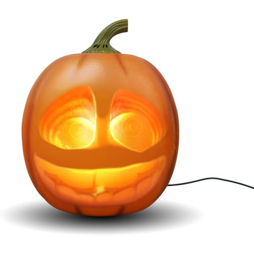 Jabberin' Jack Motion Sensor 12 Inch XL Talking Animated Orange Pumpkin with Built in Video Projector and Speaker Includes 80 Minutes of Content
