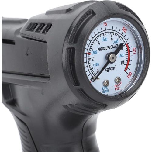 Tire Inflator Portable Air Compressor, 360 Degree Rotatable Inflation Pump LED Car Tire Pump 11.1V