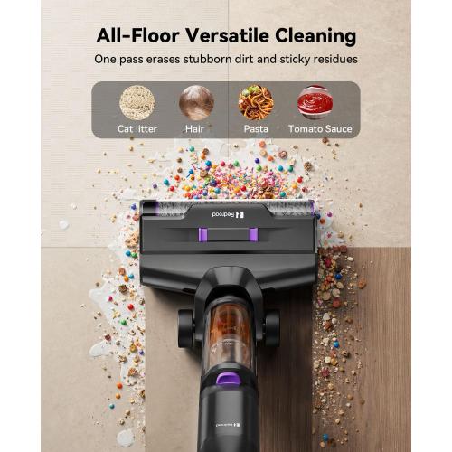Wet Dry Vacuum Cleaner 20,000Pa,50Mins Runtime Cleaning Area 3013ft²,Cordless Vacuum Cleaner, Cordless Vacuum and Mop All in One,Self-Cleaning for Hard Floors Sticky Messes and Pet Hair H15Set ‼️has stains and dust‼️and may come with missing pieces ‼️