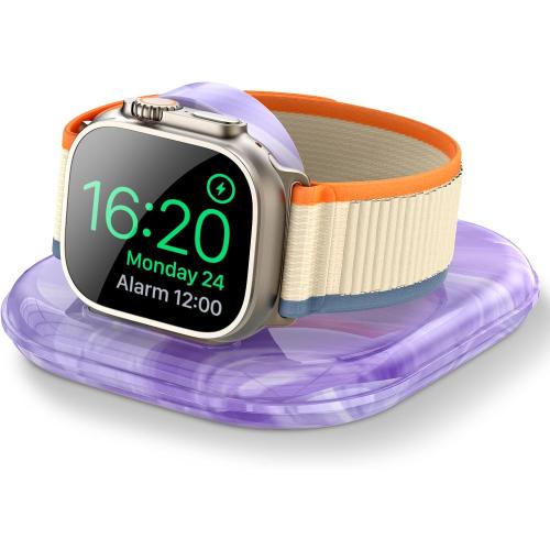 for Apple Watch Magnetic Charging Dock - Fast Magnetic Charger Stand, Compatible with Apple Watch Series 2/3/4/5/6/7/8/9/10/Ultra 1 2, Supports Nightstand Mode, Portable Design for Travel