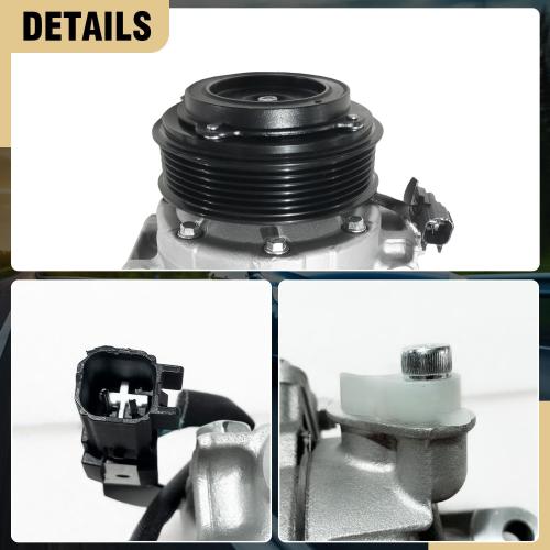 Air Conditioner AC Compressor Fits for Ford Police Interceptor Utility 2013-2015, Ford Explorer 2011-2019, with A/C Clutch, CO9777C AC Compressor, Replaces 68201076, BB5319D629DA, DB5Z19703A
