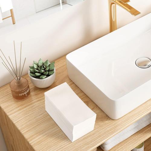 200 Linen-Feel Guest Towels Cloth-Like Hand Towels Disposable Bathroom Napkins Thicken Guest Towel Soft, Absorbent 12 x 17 for Bathroom, Kitchen, Wedding Reception or Dinner Party