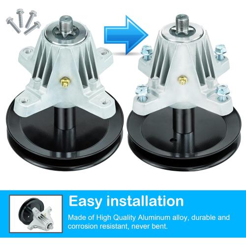 618-06991 918-06991 Spindle Assembly Fits for MTD Craftsman Troy Bilt 42 inch Deck LT4200 CLT42G T1200 Super Bronco Pony TB2246 2 Pack